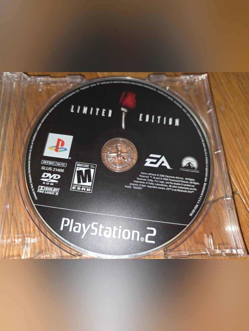 VINTAGE 2006 The Godfather The Game Limited Edition PlayStation 2 PS2 Disc only